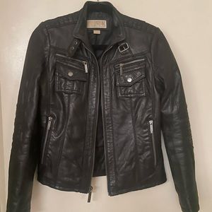 micheal kors leather jacket